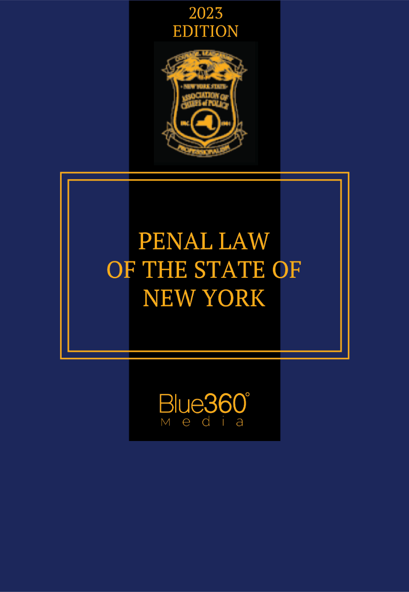 New York Penal Law 2023 Edition