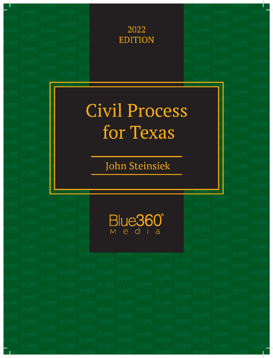 Civil Process for Texas - 2022 Edition